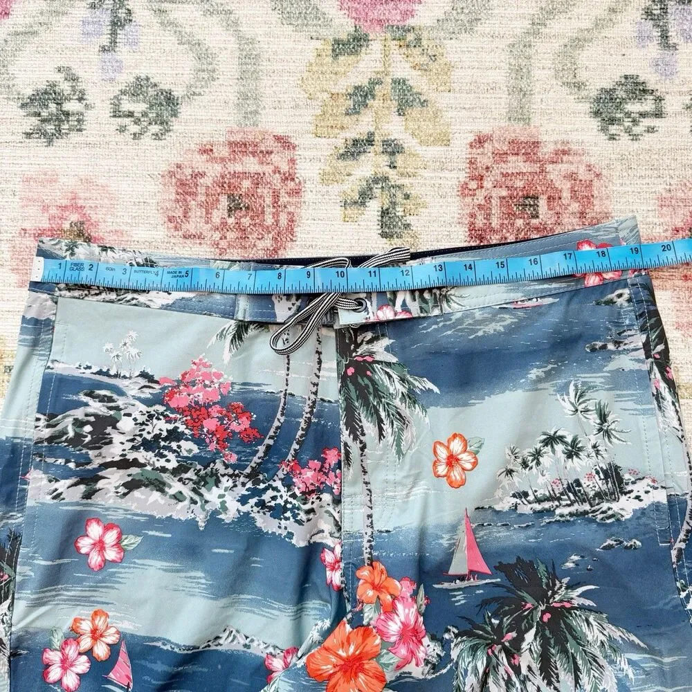 Gap Mens Floral Boardshorts Size Large Hawaii Resort Vacation Travel 10in Inseam